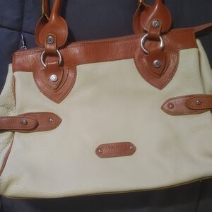 Valentina Tan and Cream Satchel